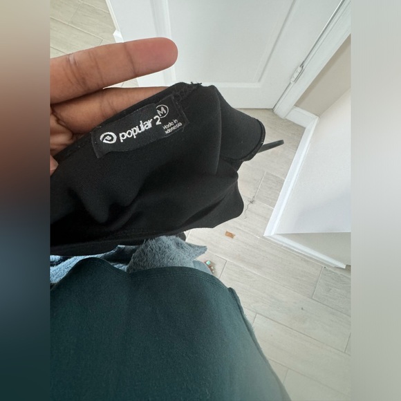 Basic black tank dress. Worn only once. Size medium - Picture 3 of 3